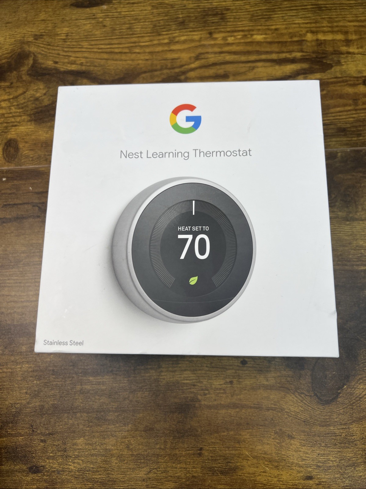 Google Nest Learning Thermostat Stainless Steel