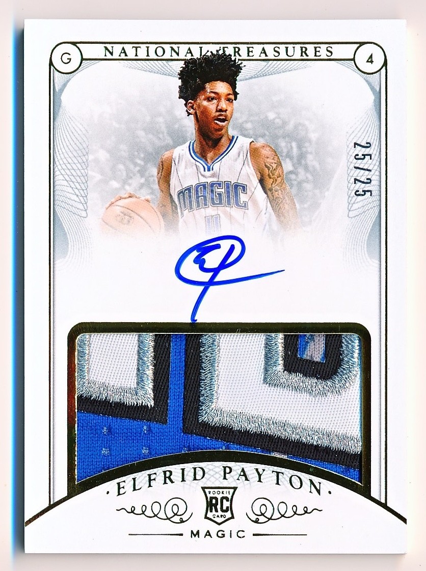 2014-15 National Treasures Elfrid Payton RPA Gold Patch Auto Rc #110 (25/25)
