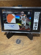 2020 Tee Higgins Spectra RPA Hyper Prizm 1/75. First On The Print ! SGC 9.5 10