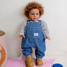Black Reborn Todder Dolls Boy Pippa 26 Inch African American Reborn Baby Dolls S
