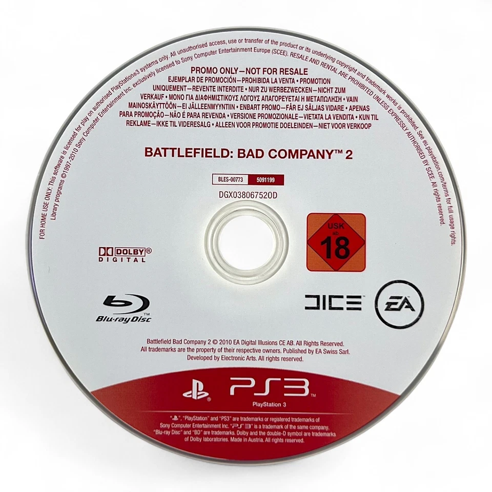 PS3 / Sony Playstation 3 - Battlefield : Bad Company 2 [Promo] nur CD - Bild 1 von 1