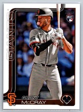 2025 Topps #213 Grant McCray RC - San Francisco Giants