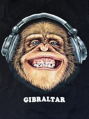 EUC Vintage REO Rock of the T-Shirts Monkey Front Back Print Gibraltar