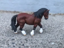 Micro Draft Horse Animal Den Model Resin 1 1/4” Holly Lenz CM Custom