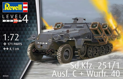 Revell of Germany 1/72 Scale Sd.Kfz.251/1 Ausf.C with Wurfr 40