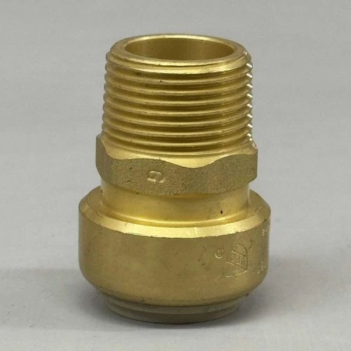 JONES STEPHENS (3 Pack) Plumbite Push On Male Adapter 3/4"x3/4" Brass C77418LF - Picture 3 of 7