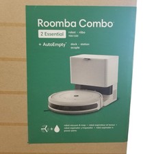 iRobot Roomba Combo 2 Robot Vacuum/Mop, 60 days of Self-Emptying White OPEN BOX