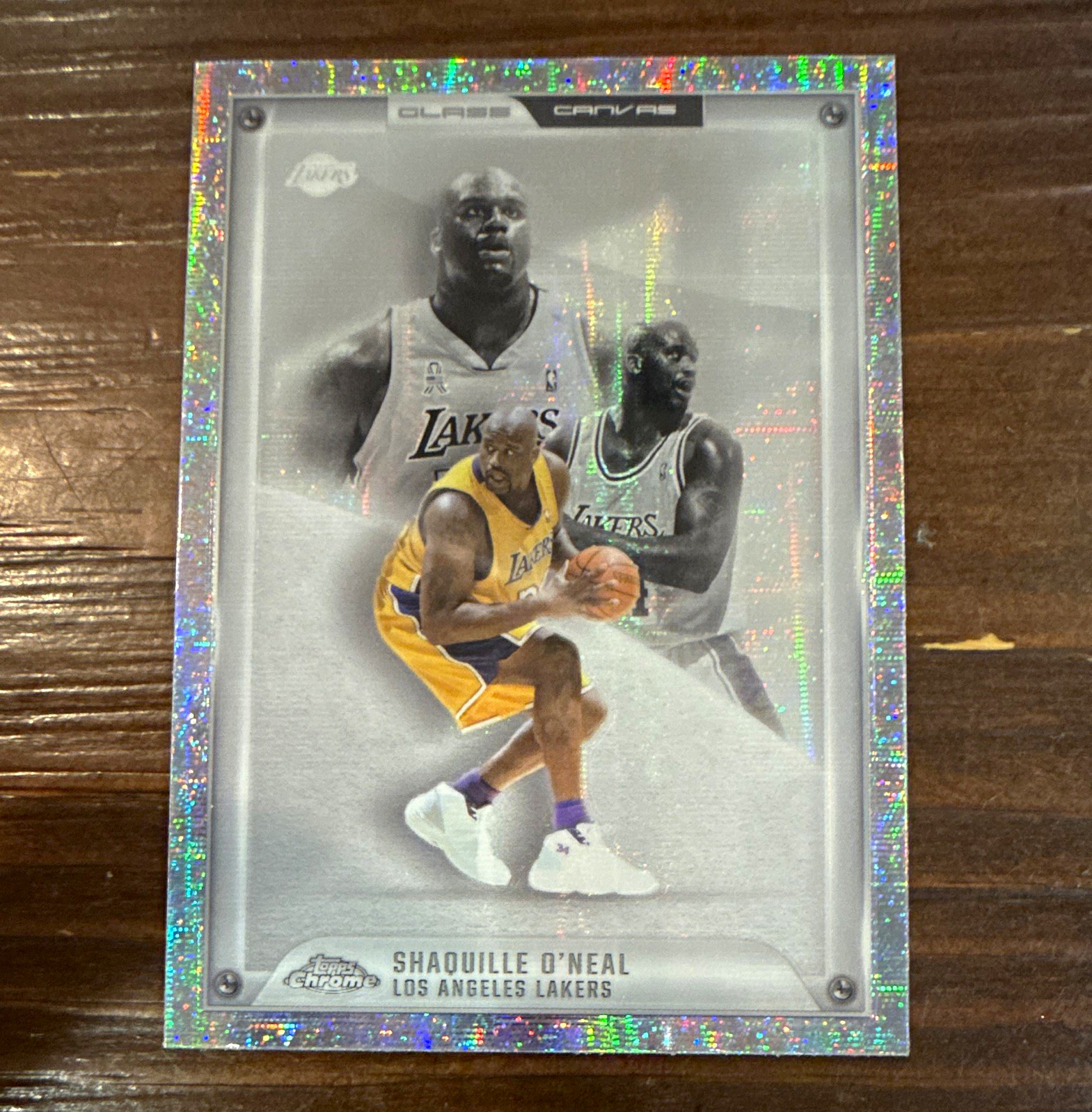 Shaquille O'Neal #GC-11 Basketball Cards 2025 Topps Chrome Glass Canvas trading card — raw and PSA graded price guide