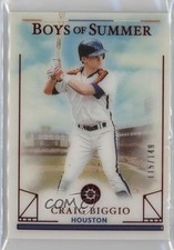 2024 Panini Boys of Summer Red 115/149 Craig Biggio #98 HOF 0q1p