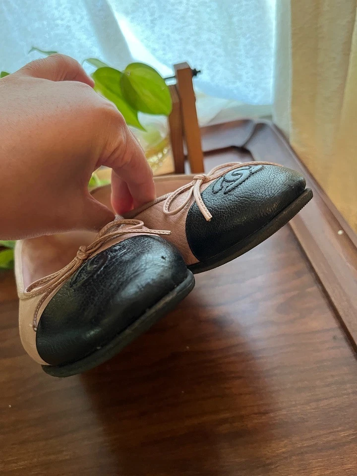 Chanel dusty rose pink size 37 ballet flats - Image 2 of 4