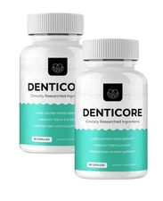 Denticore Dental & Oral Health Support Dietary Supplement (120 Capsules) 2-Pack