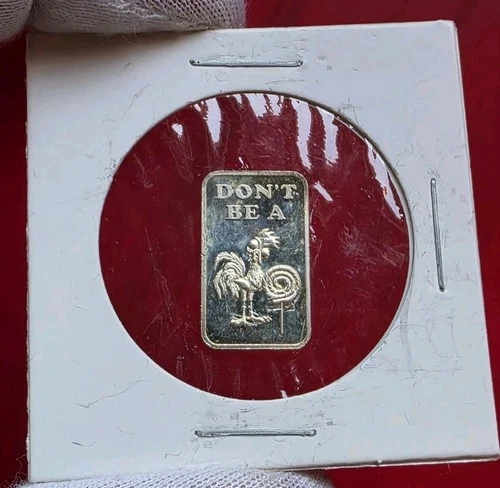 Don't Be A C**k Sucker  🐓🍭  1/10 Troy Oz .999 Fine Silver Fractional Bar Ingot