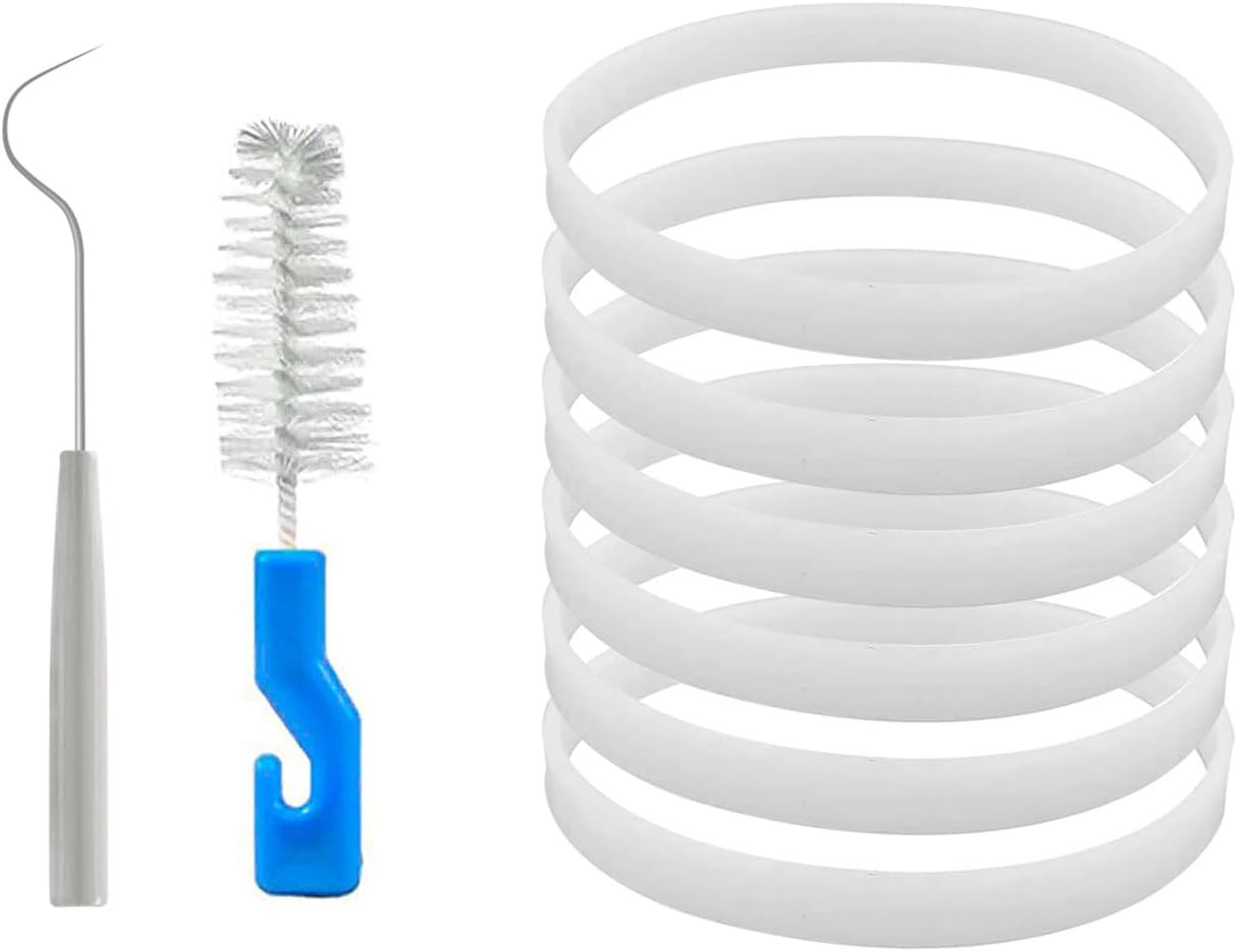 6 Pack Rubber Gaskets Replacement Seal 3.94 inch for Nutri Ninja Blender Replace