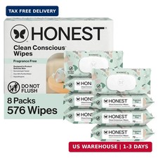 The Honest Company Multi-Use Baby Wipes, Geo Mood, Unscented, 576 Count
