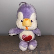 Vintage 1984 Care Bear Cousins Cozy Heart Penguin 13" Plush Stuffed Toy Kenner