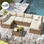 7 Piece Outdoor Patio Furniture Set with Coffee Table, Outdoor Patio Furniture S