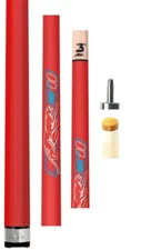 Predator SPORT 2 Matte Red NO WRAP Playing Cue 314-3 12.75mm Shaft  Jt. Cap