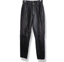 Leather Pants High Waisted Vintage Black Pants