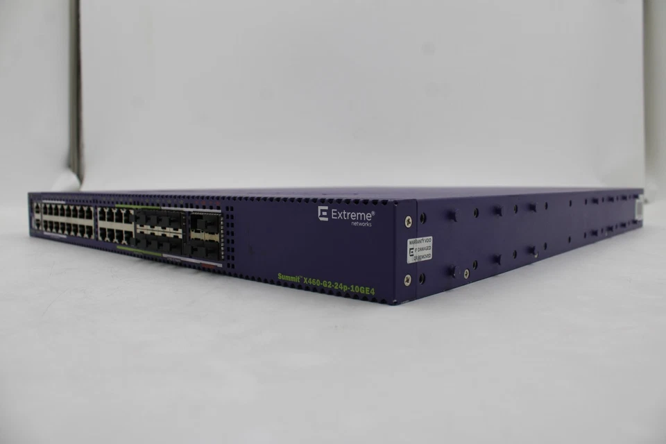 Extreme Networks Summit X460-G2-24P-10GE4-Base Advanced Aggregation Switch - Image 3 of 4
