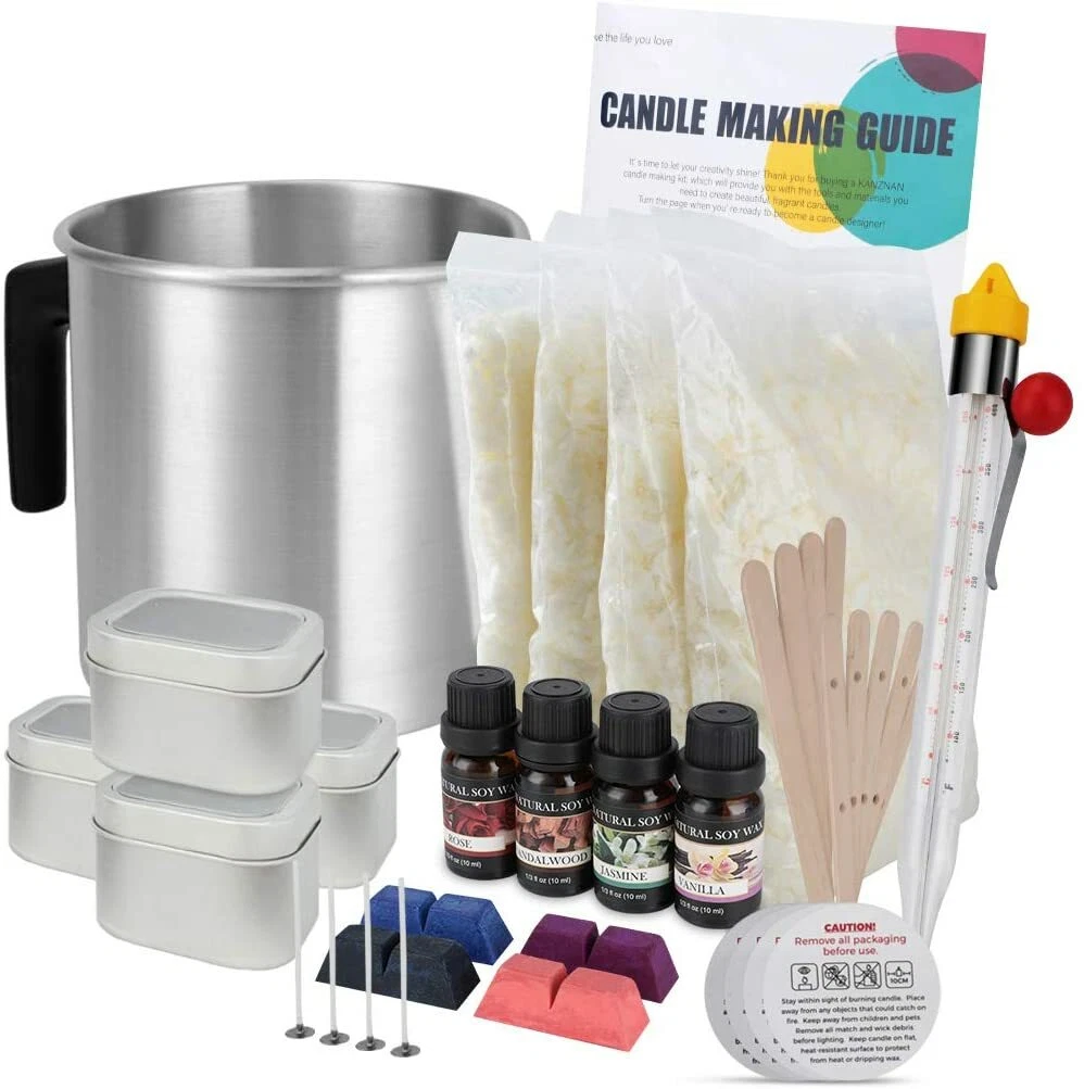 Candle Making Kit Supplies,Scented Organic Soy Wax with