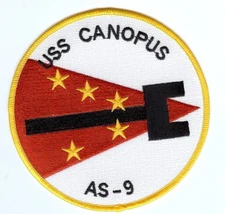 USS Canopus AS-9 - Submarine Patch - Cat No. C6897 