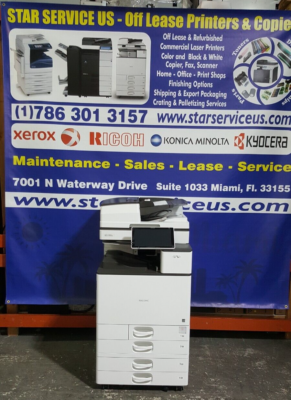 RICOH MPC 3004 Laser Color Comercial Multifunctional Printer