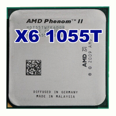 AMD Phenom II x6 1055T CPU Six Core 2.8GHz 6MB 125W Socket AM3 ...