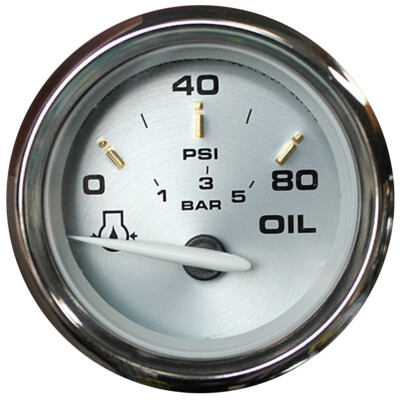 Faria Beede Instruments 19002 Kronos 2'' Oil Pressure Gauge 80 Psi