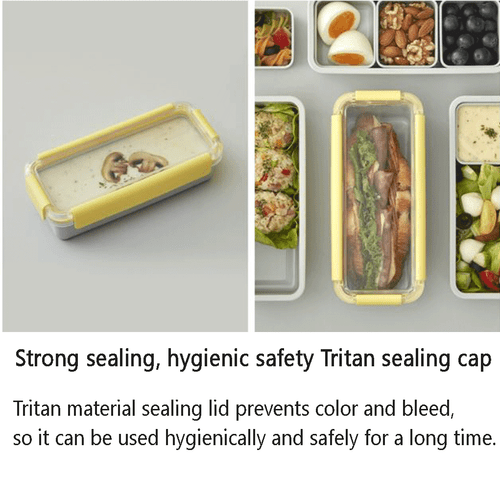 LocknLock DOSILOCK Professional Lunch Box 4 Containers - Spoons, Chopsticks - Picture 7 of 12