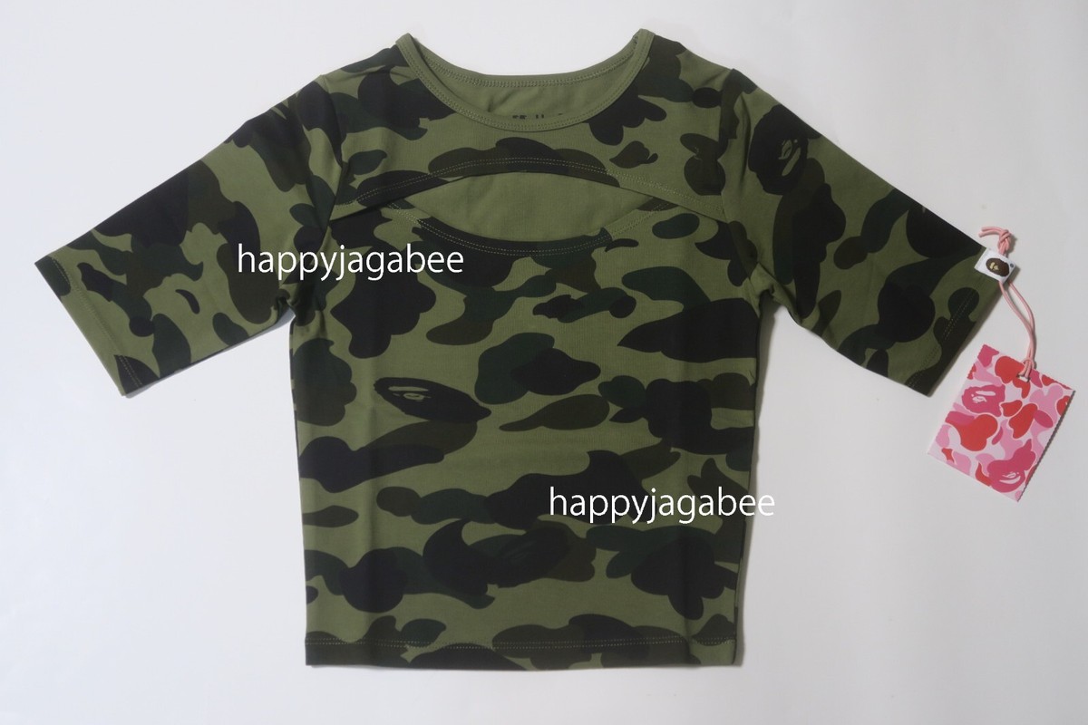 A BATHNIG APE Ladies' 1ST CAMO CUT OUT TEE 1K70209001 | eBay