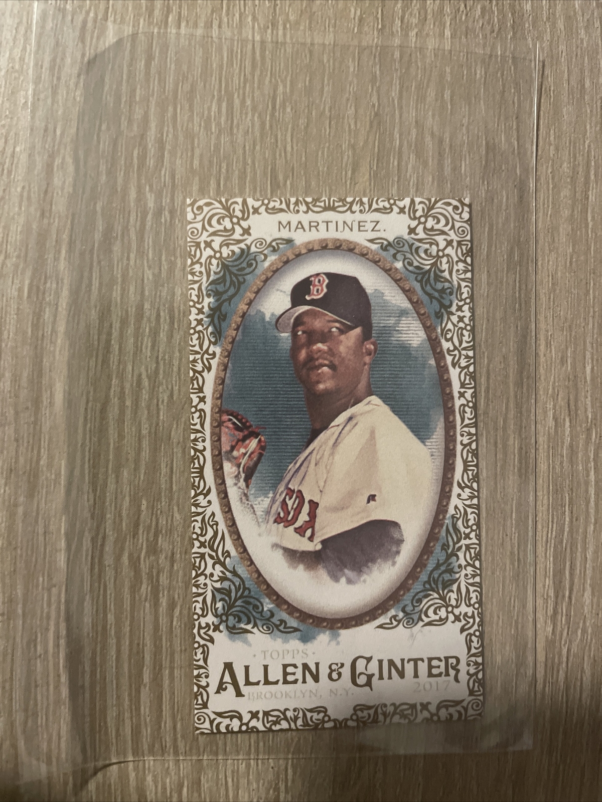 2017 Topps Allen and Ginter Mini #107 GOLD BORDER A&G Back Pedro Martinez RedSox