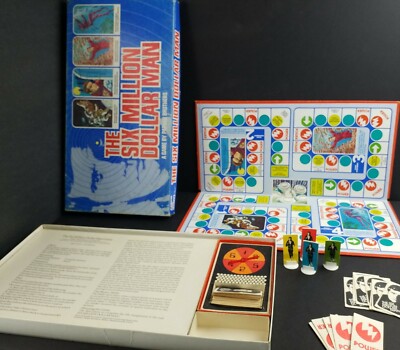 Vintage Parker Bros. The Six Million Dollar Man Board Game 2-4 Players Complete