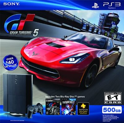Sony PlayStation PS3 500 GB Gran Turismo 5 Legacy Bundle Sony PlayStation PS3 500 GB Gran Turismo 5 Legacy Bundle