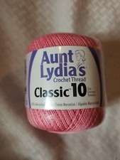 Coats Crochet Aunt Lydia's Classic Crochet Thread Size 10-French Rose