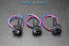 3 PCS ROCKER SWITCH ON OFF TOGGLE 6A 250 VAC 13 AMP 125 V 3 PIN IS-EC-RS12513