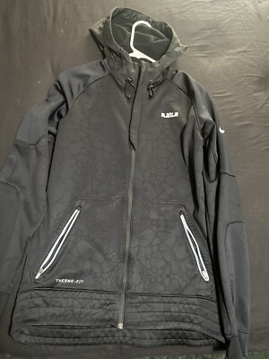 Nike Black LeBron James Therma Fit Hoodie Sz S