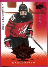 2021-22 Upper Deck Team Canada Juniors JESSIE ELDRIDGE #67 Exclusives 162/250