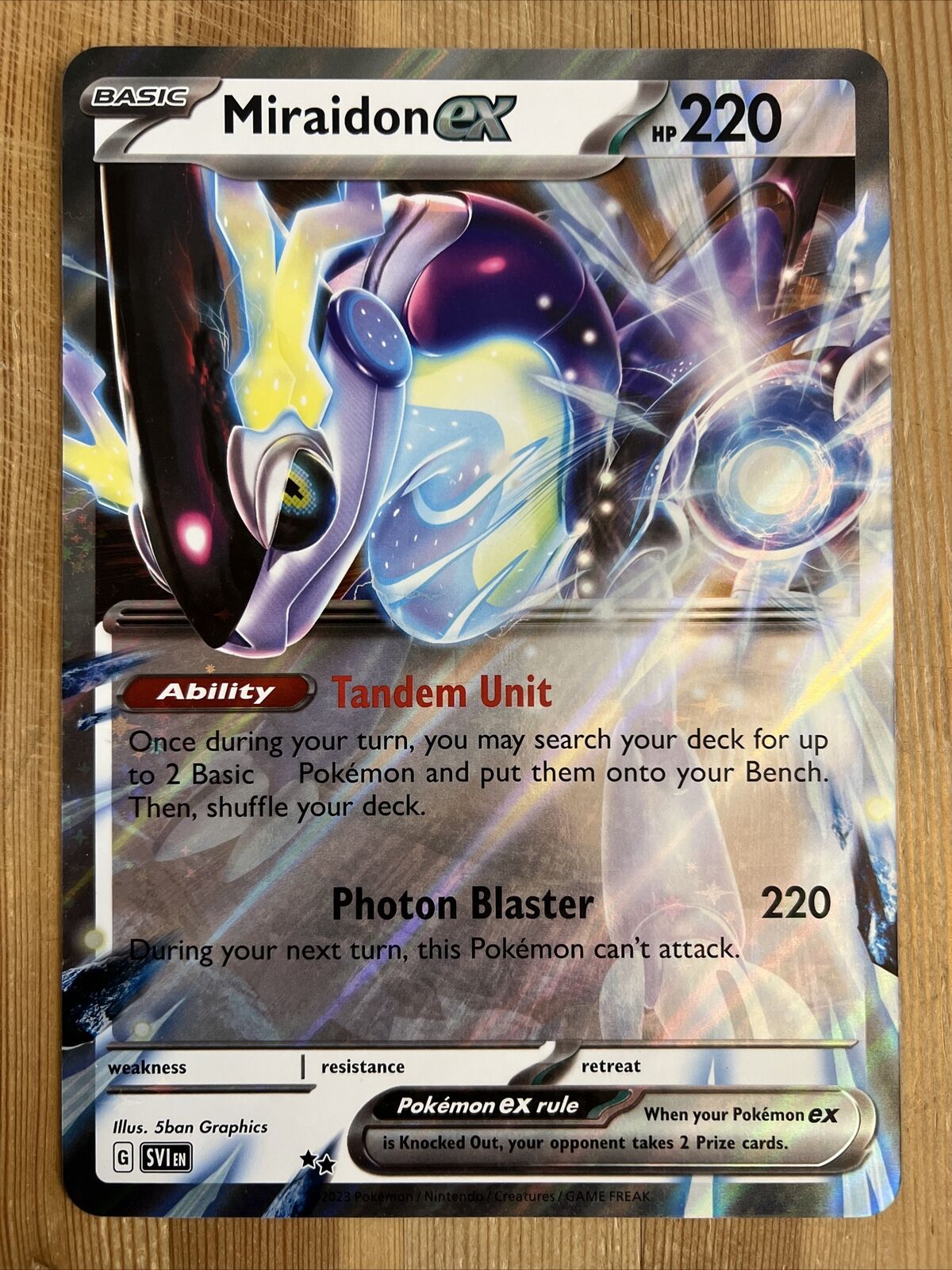 Pokemon TCG - Miraidon ex & Koraidon ex - Paldea JUMBO Promo Card M/NM