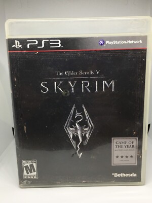 The Elder Scrolls V: Skyrim - PS3 - *CIB* w/ Manual - Black Label - Disc is MINT