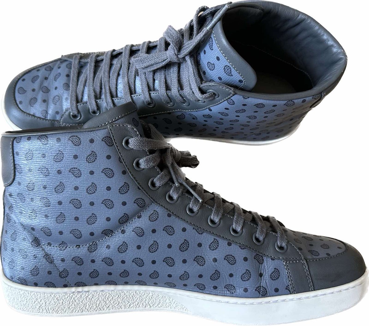 ✨Gucci✨(322732) Shanghai Paisley High Top Men's Sneakers