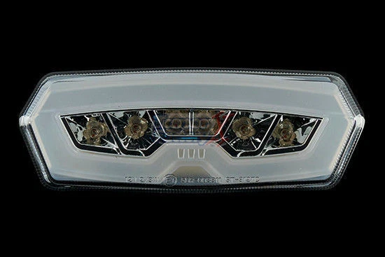 Lanterna traseira de freio e-Approved 14-2022 gira luz LED transparente FIT HONDA Grom MSX 125 - Imagem 2 de 4