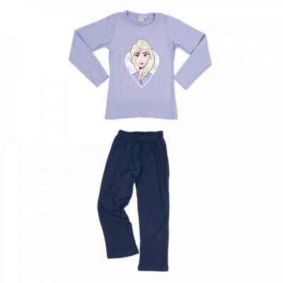 Frozen Schlafanzug Pyjama Kinder Mädchen Eiskönigin lang Nachtwäche Elsa