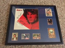 The Doors Greatest Hits lp signed by Robbie Krieger and Ray Manzarek framed 