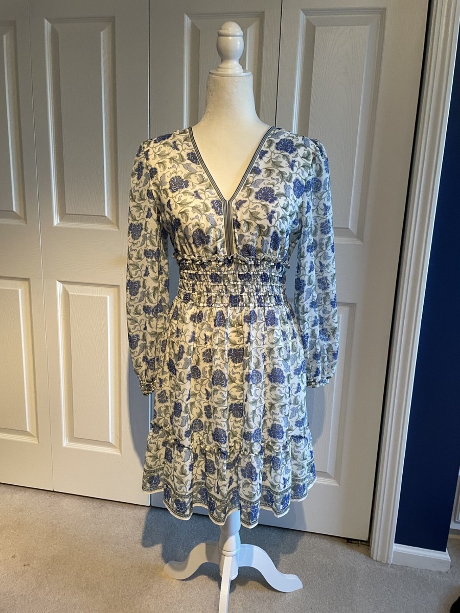 max studio blue floral dress Dresses | Max Studio Dress, Nwt | Color: Blue/Green | Size: S Black Long Sleeve Dress Maxi Dress for Women 32 bust Wood Finish:White Cerused Oak