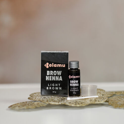Brow Henna Light Brown - Natural Long Lasting Eyebrow Tint Kit With Water, 10 g - Picture 5 of 7