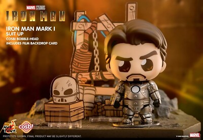 Hot Toys Cosbi Bobble-Head Iron Man Tony Stark Series 1 Box of 8