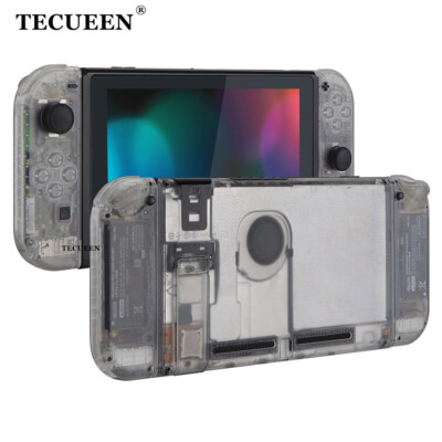 Nintendo Switch 本体 スーパーファミコン風 クリアシェル Clear Replacement Shell for Nintendo Switch Full Set Transparent