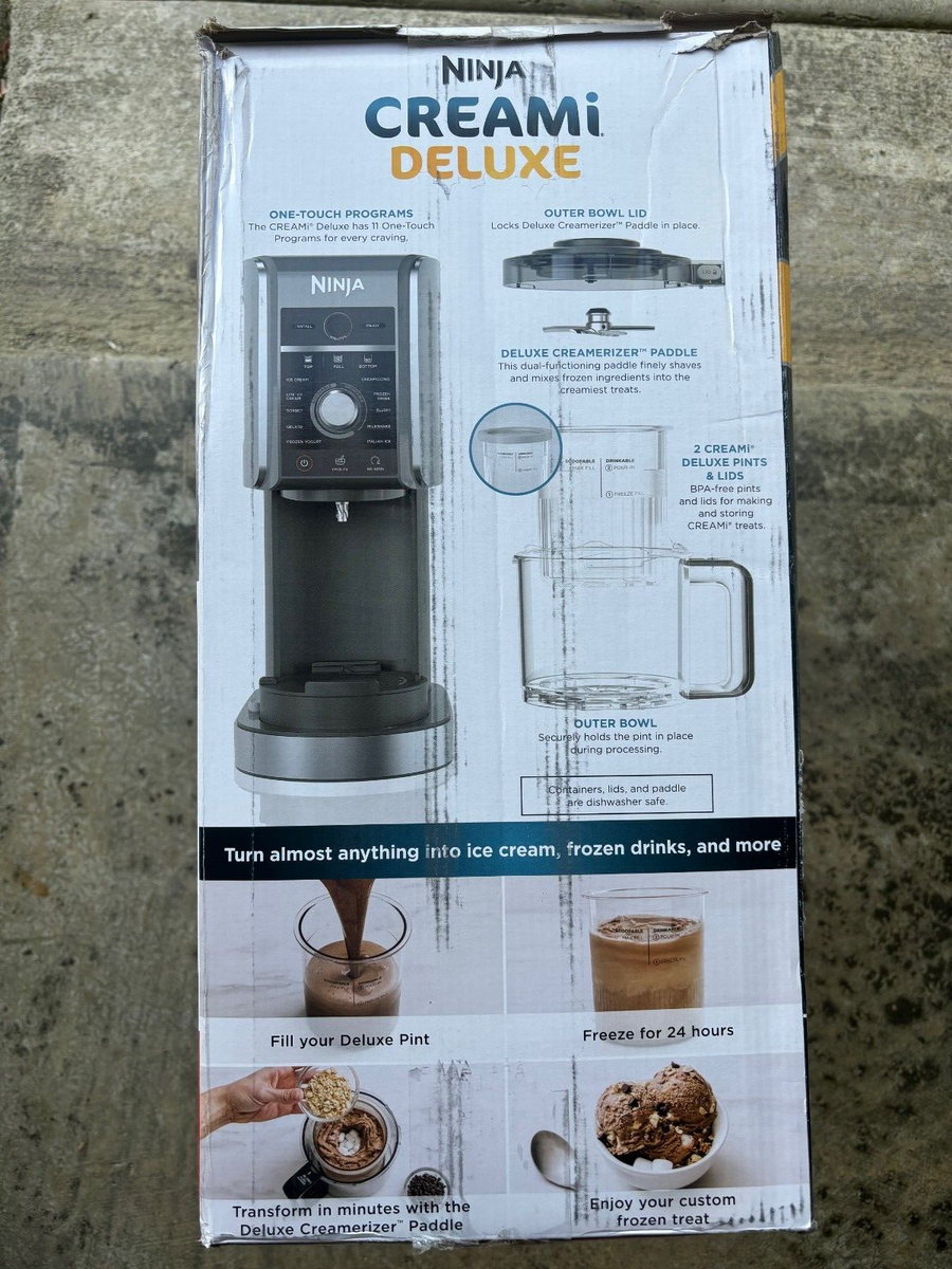 New Ninja CREAMi Deluxe 11-in-1 Ice Cream and Frozen Treat New Ninja CREAMi Deluxe 11-in-1 Ice Cream and Frozen Treat