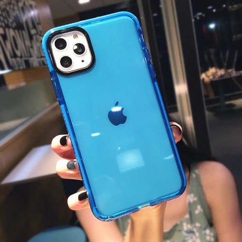 Custodia telefono antiurto colore fluorescente per iPhone 16 Pro Max 15 14 13 12 11 - Foto 25 di 30