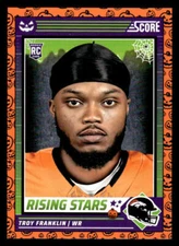 2024 Score-A-Treat #48 Troy Franklin A-Treat - Rising Stars Orange Pumpkin card